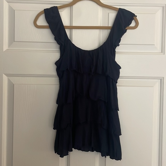 Express Ruffled Layered Tank Top - Picture 5 of 5